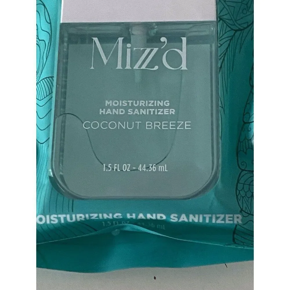 Mizzz’d Scented Hand Sanitizer Spray 1.5 Fl Oz Coconut‎ Breeze Moisturizing NEW
